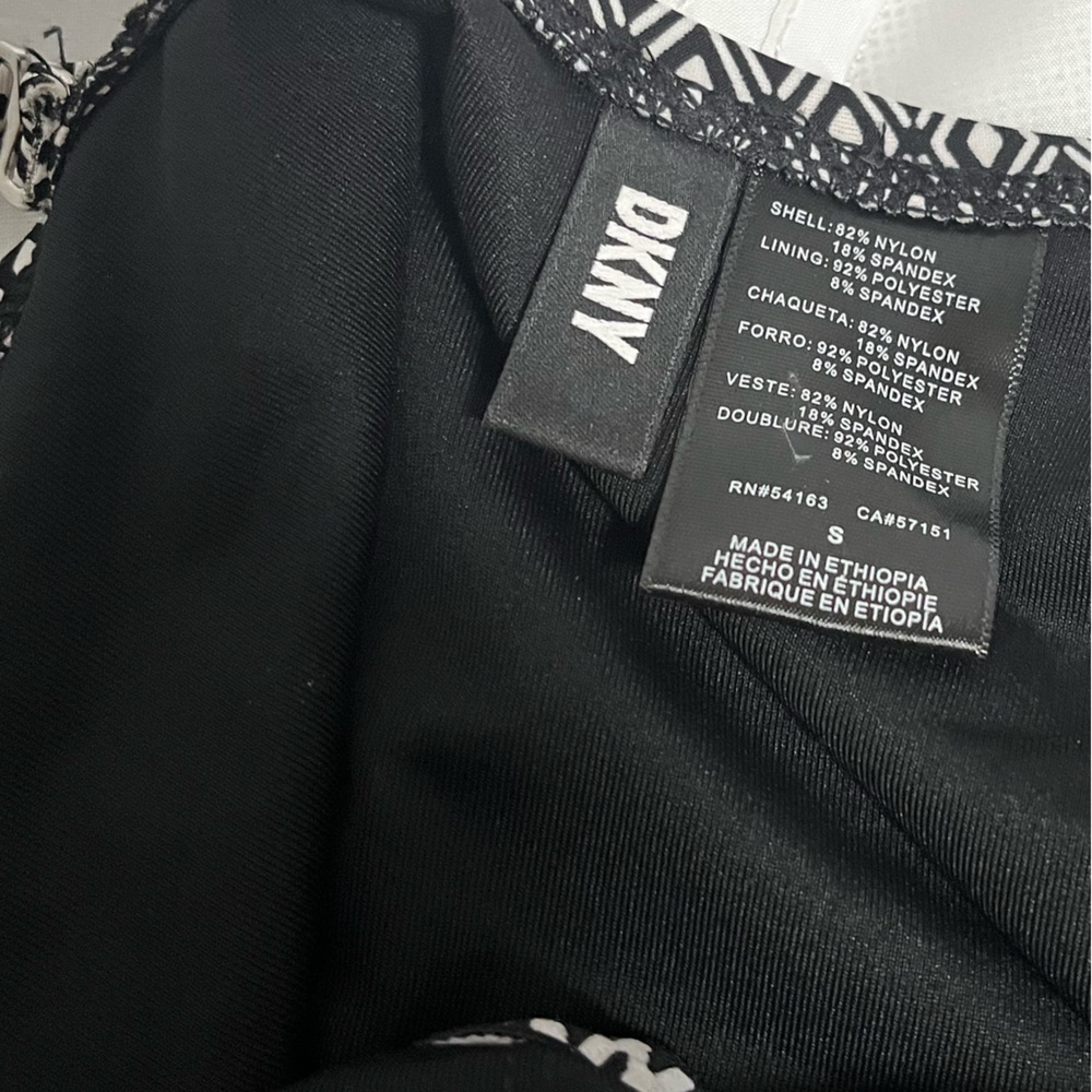 DKNY Monochrome Patterned Swimwear - Picture 8 of 9